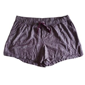 Lane Bryant 26/28 Purple Linen Blend Shorts